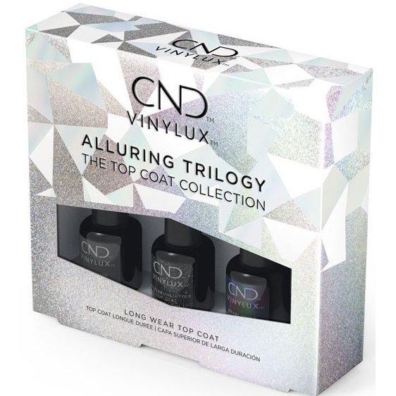 CND Vinylux vrchní laky na nehty - perlový, matný, glitrový (3x3,7 ml)