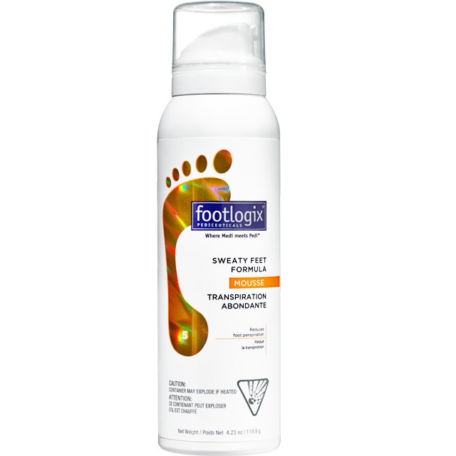 Footlogix Sweaty Feet Formula (5) - Pěna pro potivé nohy (125 ml)