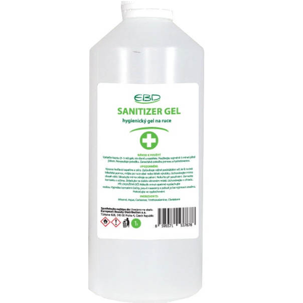 SANITIZER GEL - hygienický gel na ruce s vysokým obsahem alkoholu (1 l)