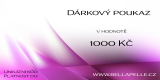 Dárkový poukaz v hodnotě 1000 Kč (elektronicky)