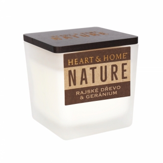 Heart & Home Nature - Rajské dřevo a geránium (90g)